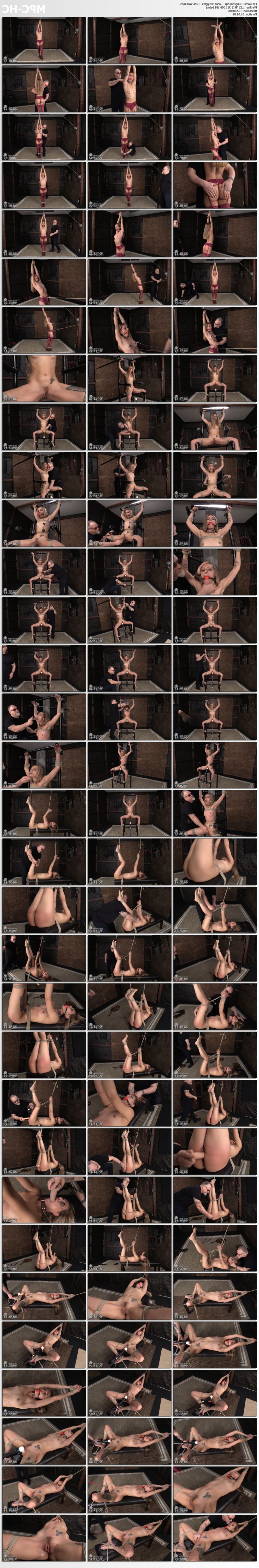 [DungeonCorp.com / SocietySM.com] Luna (Luna's Struggles / 03.01.2020) [2020 g., BDSM, Bondage, Domination, Torture, Humiliation, 1080p]