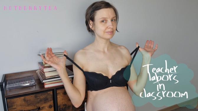 [3.96 GB] [Manyvids.com] HotBerryTea - Pregnant Teacher Gives Birth Labor Nipples Breast Lactation [2024 ?., solo, pregnant, 1080p, SiteRip]