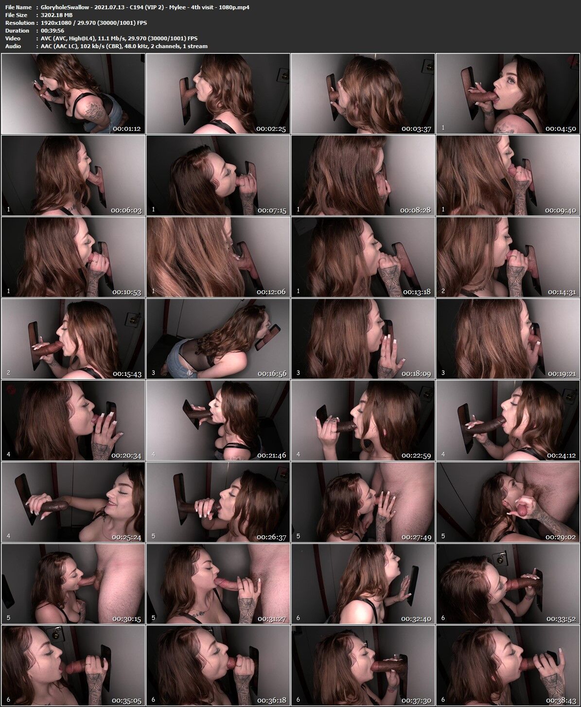 [GloryholeSwallow.com] Mylee � C194 (VIP 2) (4th visit) [2021-07-13, Gloryhole, Interracial, Blowjob, Cum in Mouth, Cum Swallow, 1080p] � Porn torrents download