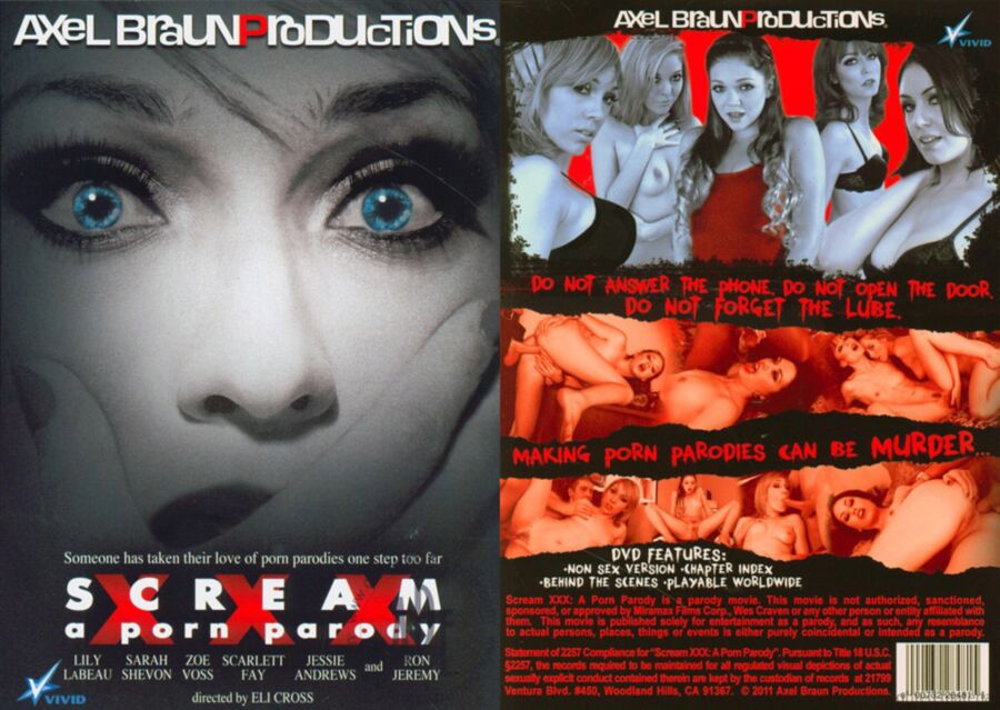 Scream XXX: A Porn Parody / Crick. Pornoparodiya (with Russian translation) (Eli Cross, Wicked Pictures) [2011, Feature, Parody, WEB-DL, 1080p] [rus] (Angelica Lane, Jessie Andrews, Lily Labeau, Sarah Shevon, Scarlett Fay, Zoe Voss, danny Wylde, Evan Sto – Porn torrents download