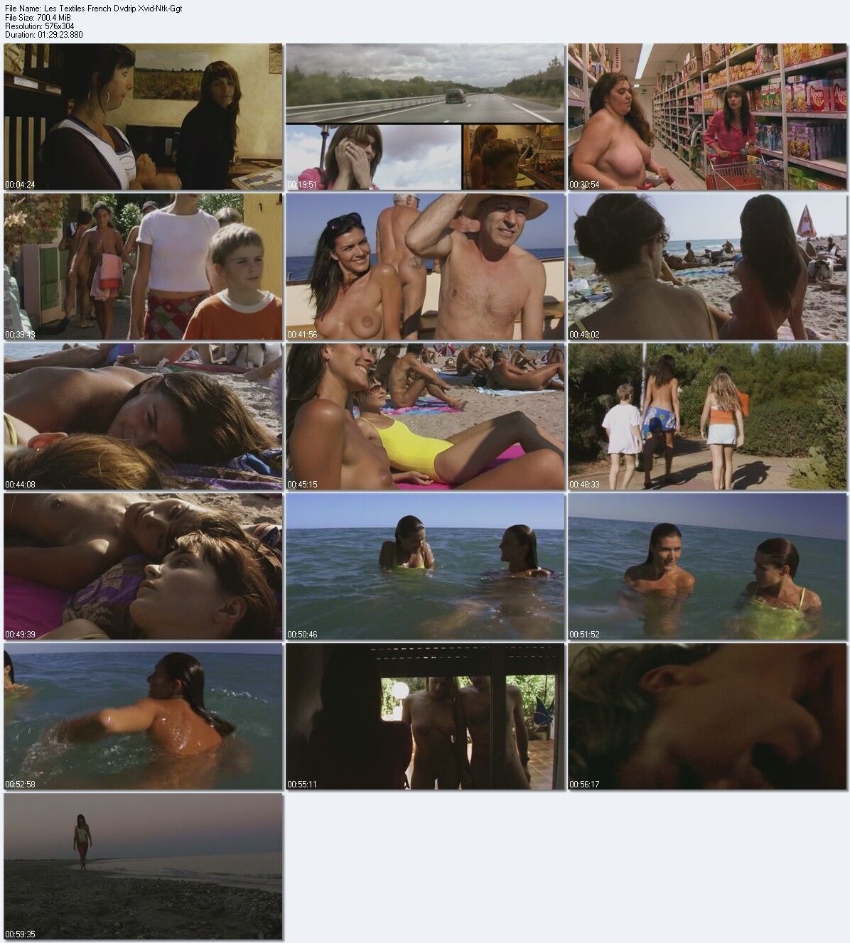 Les Textiles / Raggings (Franc Landron) [2004, Nudism / Naturism Comedy, Drama, DVDRip] – Porn torrents download