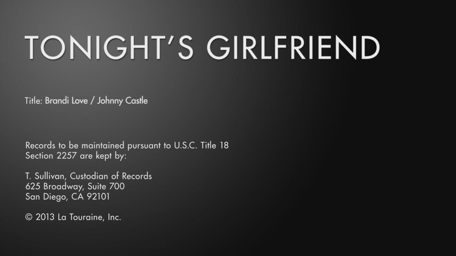 [1.98 GB] [TonightSgirlfriend.com] Brandi Love (Role Playing / 26.04.13) [2013, Big Tits, Blowjob, Stockings, Milf, Hardcore, 1080p] – Porn torrents download