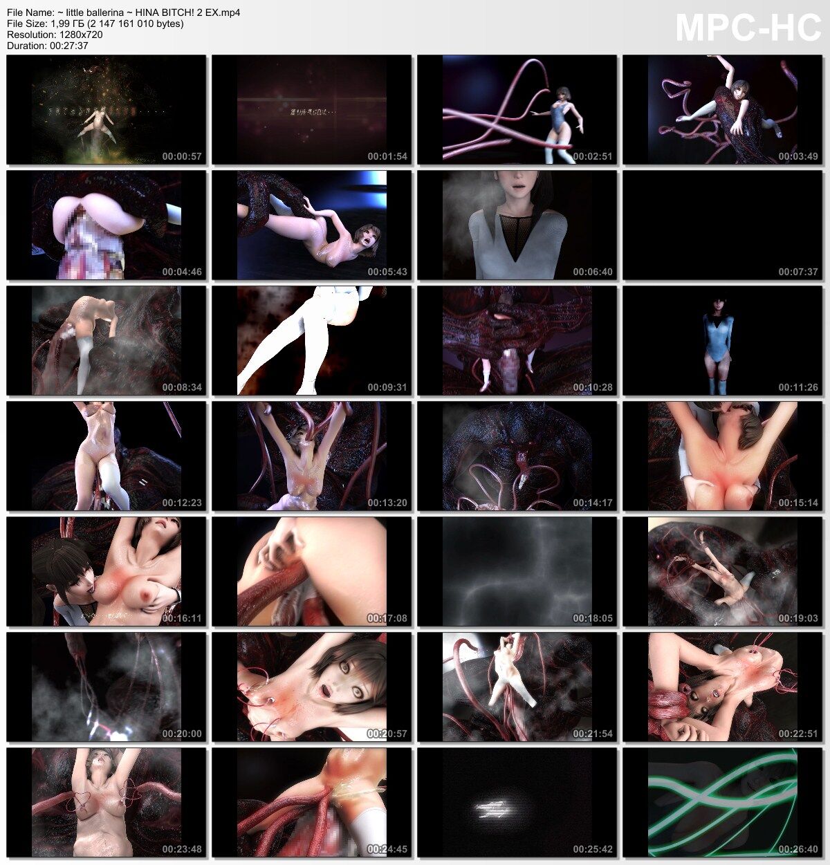 ~ LITTLE BALLERINA ~ HINA BITCH! 2 EX (A Third Dimension) [Cen] [2015, Straight, Anal, Blowjob, Rape, Pregnant Woman, Tentacle, Horror, Web-DL] [JAP] [720p] – Porn torrents download