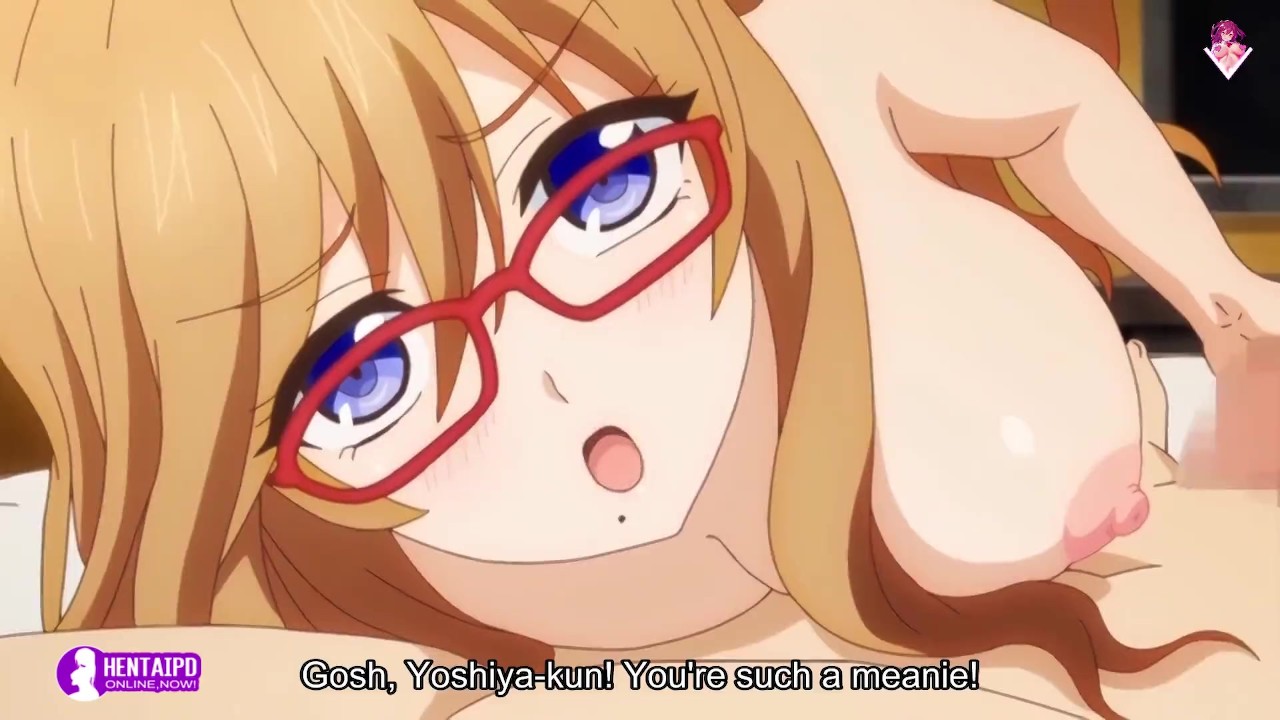 [Hentai PD] Busty glasses babe gets her doggystyle position with her lover | anime hentai 1080p