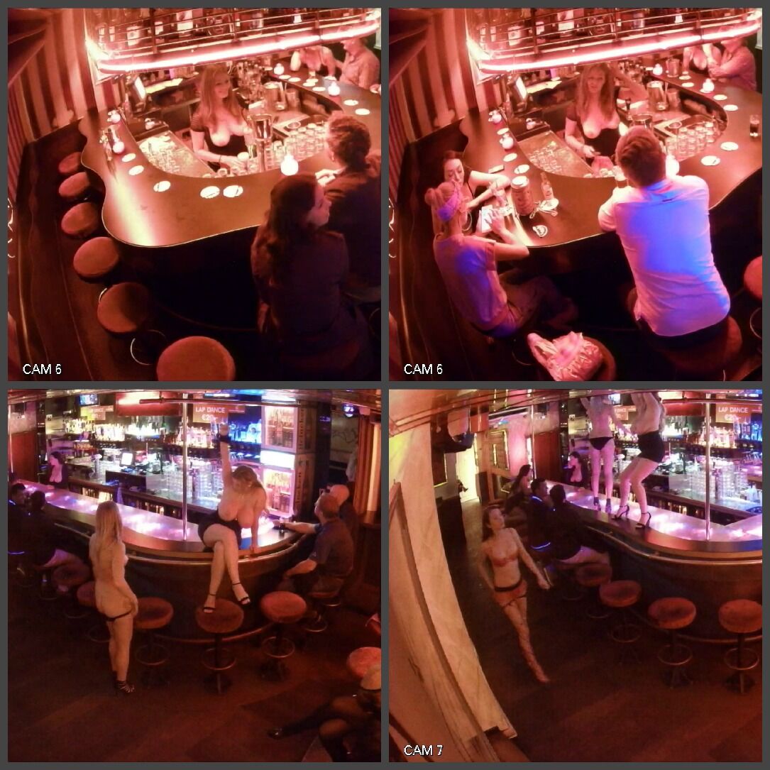 Watching What's Happening in Stripbar / Peeping for what is happening in Stripbar (2 roller) [2018, Voyeur, Striptease, HDRip]