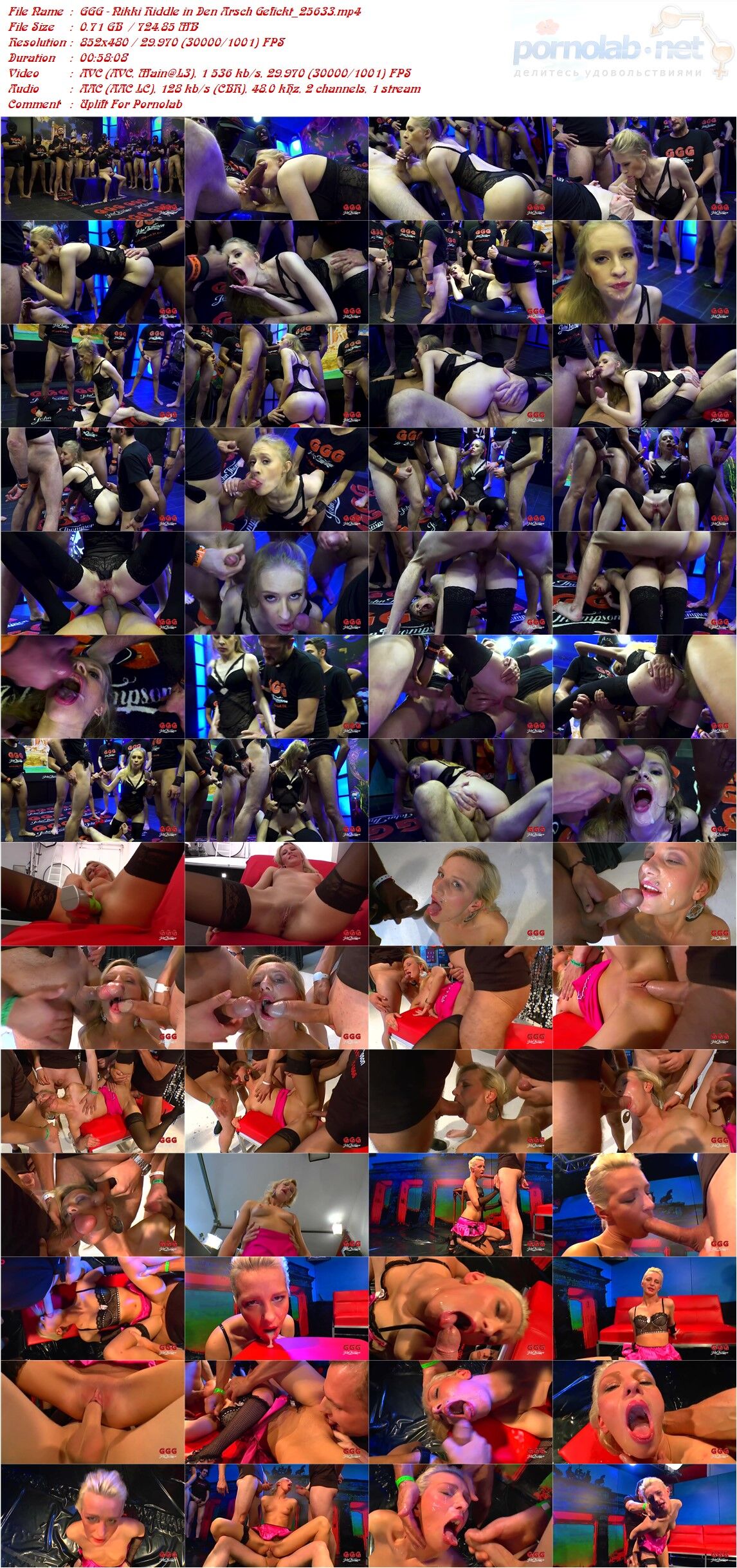 [JTPRON] GGG - Nikki Riddle in Den Arsch Gefickt / Nikki Riddle Ass Fucked / Fucks Ask! (John Thompson, GGG) [16.04.2020., Bukkake, Blowjob, Anal, Blowbang, Blonde, Facial Cumshot, Group, .. Nikki Riddle, Jessy ..480p]