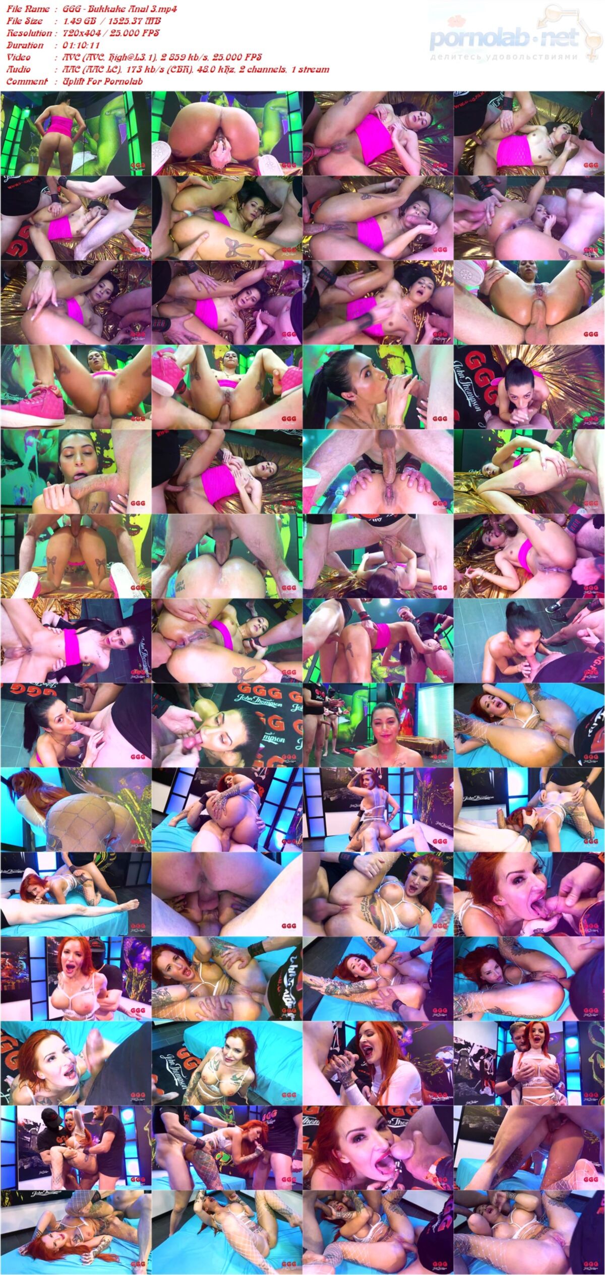 [JTPRON] GGG - Bukkake Anal 3 / Anal & Book 3 (John Thompson, GGG) [12. 2020., Bukkake, Anal, DP, Blowjob, Gangbang, Facial Cumshot, Group, .. Anni, Alexxa vice ..dvdrip]