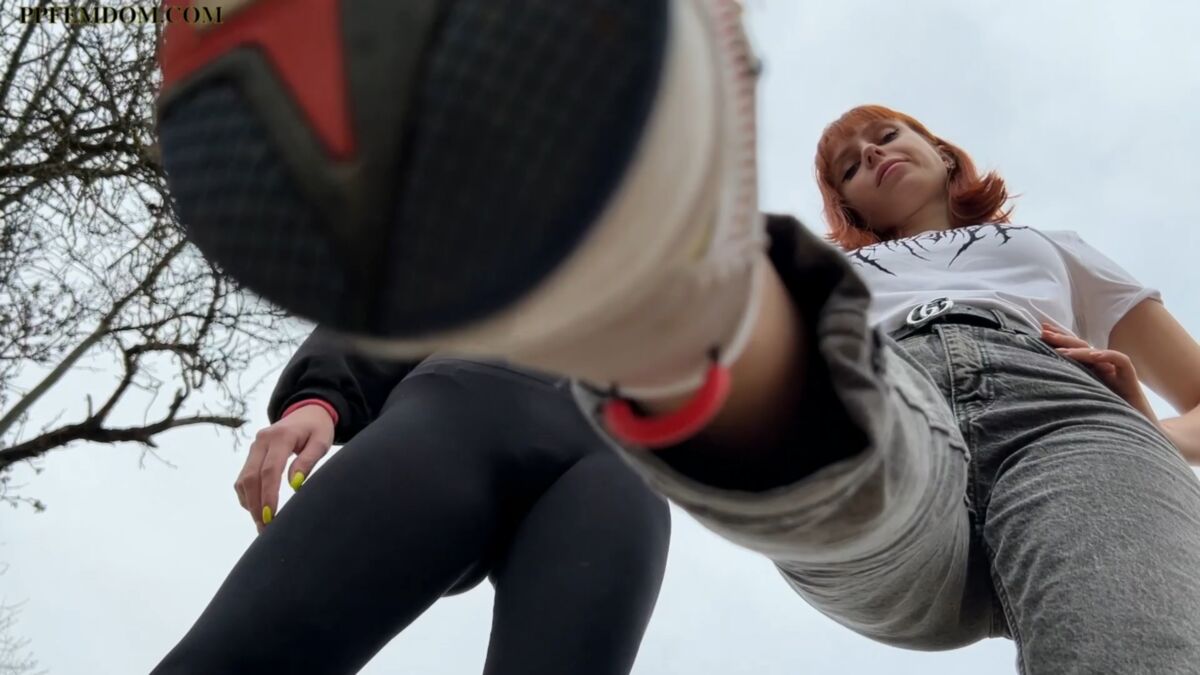 [PpFemdom.com] Bully Girls Spit On You and Order You to Lick Their Dirty Sneakers [2022, Femdom Pov, Humiliation, Spitting, Foot Domination, Double Domination, 1080p, HDRip] (Sofi, Kira)