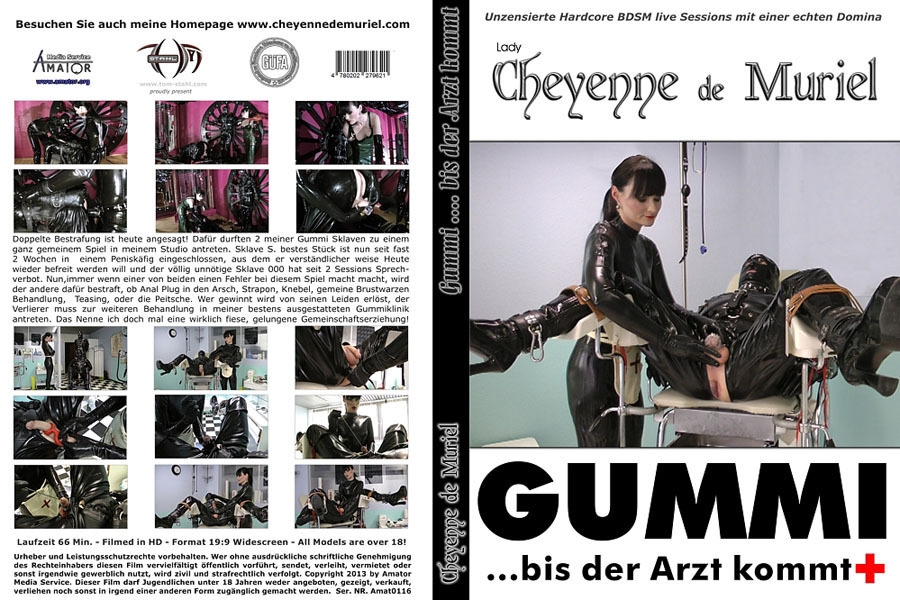 [Empress-MPire.com / amator.org] Cheyenne de muriel - gummi ... bis der arzt kommt![2013, BDSM, Bondage, Dildo, German, Sex Toys, Slaves, Whipping, Femdom, Fetish, Handjob, High Heels, Latex, Rubber, Chastity, Strapon, Medical Clinic, Medical, Nurse,