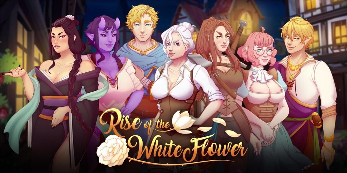 Rise of the White Flower [InProgress, 0.9.6] (Necro Bunny Studios) [uncen] [2020, ADV, Male Hero, Fantasy, Monster Girl, Ahegao, Futanari/Dickgirl, Handjob, Lesbians, Masturbation, Oral, Toys, Sex Toys, Vaginal, Anal Play, BDSM, Creampie, Exhibitioni