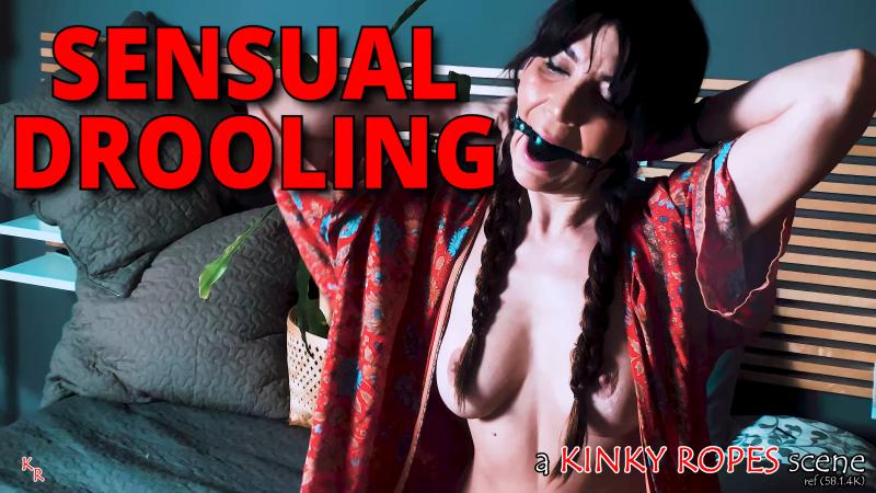 [ManyVids.com / Clips4sale.com / Kinky Ropes Girl / Elsa Ropes / BONDAGE KINK] Elsa Ropes - Sensual Drooling [2024 г., Fetish, 2160p, SiteRip]