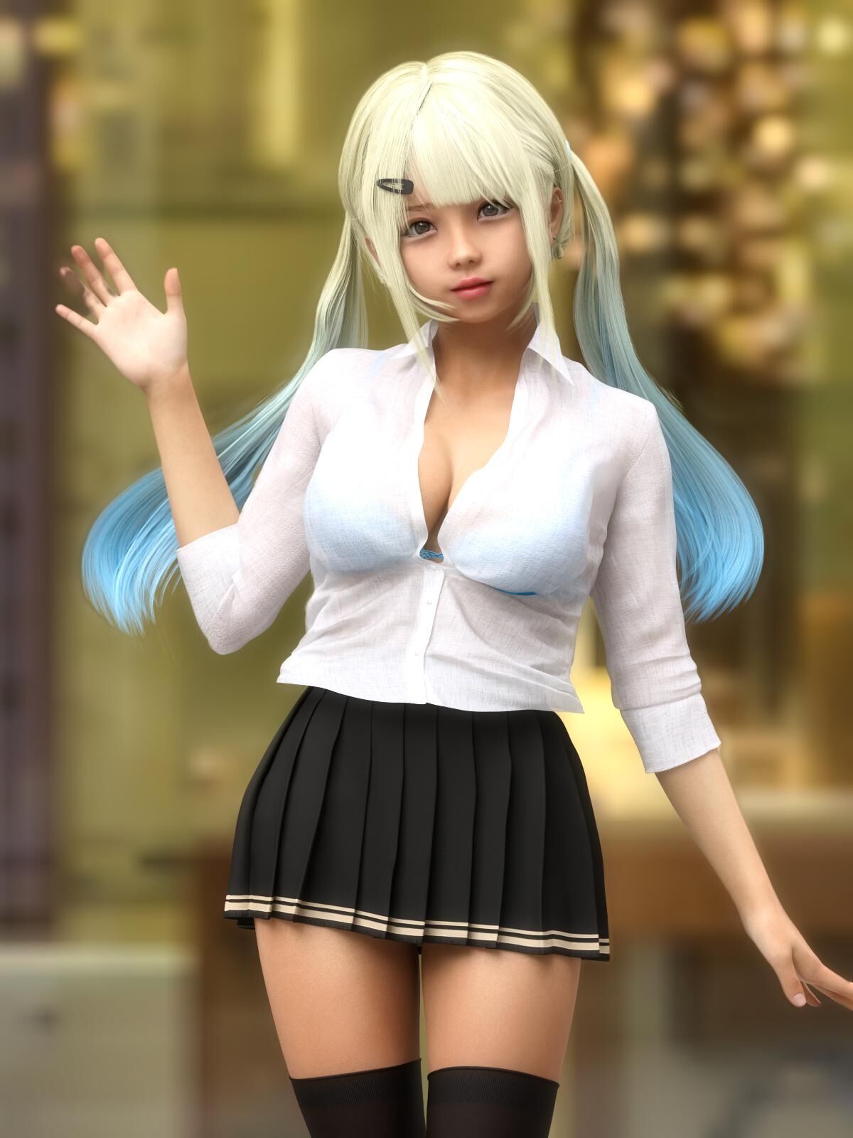 [Art] When a High School Girl Chets, Pregnancy IS Inevitable (Sr3DART) [CEN] [3DCG, Students, School Uniform, Big Tits, Oral Sex, Group Sex] [JPG]