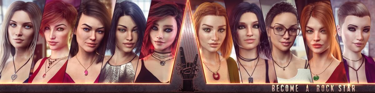 Become a Rock Star [1.00 Complete] (Mr Jet) [uncen] [2018, ADV, 3DCG, Anal Sex, Animation, Big Ass, Big Tits, Cheating, Creampie, Exhibitionism, Footjob, Graphic Violence, Groping , Group Sex, Handjob, Interracial, Male Domination, Male Protagonist,