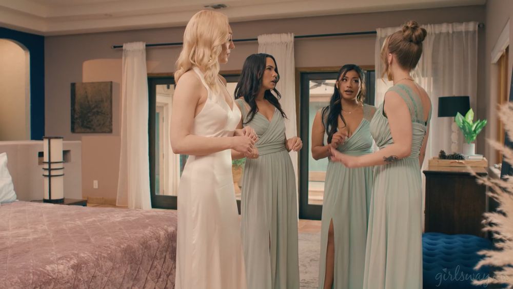 [GirlsWay.com / AdultTime.com] Lily LaBeau, Octavia Red, Ivy Ireland, Karina Valentina - Holy Matri-Moly!: Scheming Bridesmaids (20.04.25) [2025, Blonde, Brunette, Redhead, Big Tits, Natural Tits, Fingering, 69, Tattoos, Hairy, Facesitting, Latina, Interr