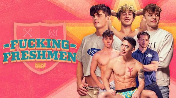 [Men.com] Fucking Freshmen - Uncut (Cody Seiya, Johnny Donovan, Jake Preston, Danny Fantasy, Finn Aug) [2025 г., Anal, Oral, Asian, Twinks, Slim, Piercing, Muscular, Big Dick, Tattoo, Latin, Threesome, Cum On Ass, Cum Shot Facial, Handjob, Kissing, SiteRi