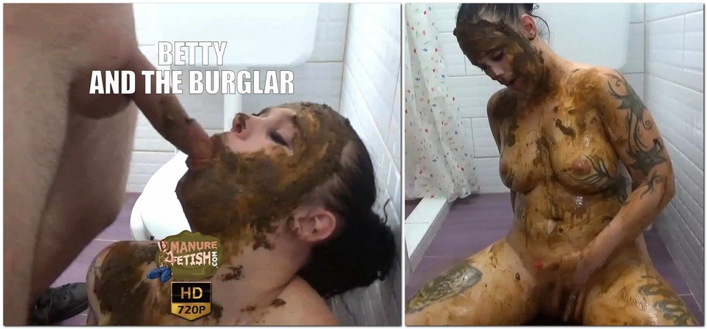 [Scatbook.com / Manurefetish.com] Betty / Betty and The Burglar [2022 г. Scat, Shitting, Masturbation, Bathroom, Human Toilet, Extreme, Fetish, Amateur,..720p.SiteRip]