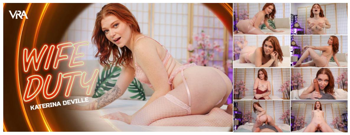 [3.45 GB] [VRAllure.com] Katerina Deville - Wife Duty [15.04.2025, Blow Job, Close Ups, Cowgirl, Hardcore, Magic Wand, No Male, Pierced Navel, Redheads, Reverse Cowgirl, Small Tits, Solo Models, Tattoo, Teasing, Tommy Torso, Trimmed Pussy, Virtual Reality, SideBySide, 8K, 4096p, SiteRip] [Oculus Rift / Quest 2 / Vive]
