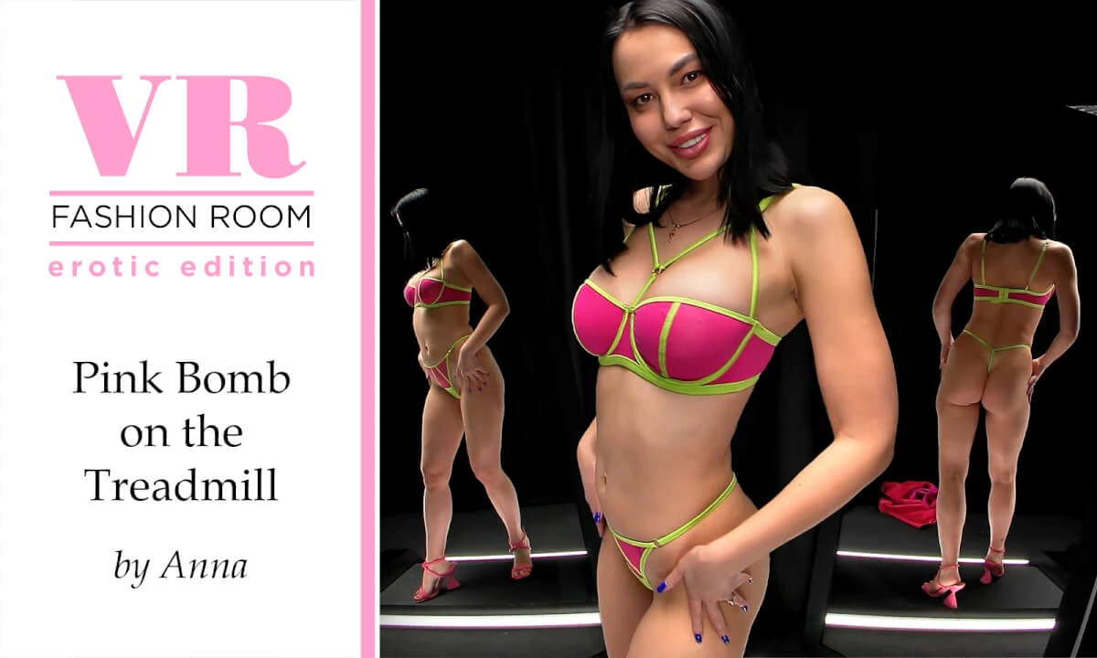 [VRSUN / SexLikeReal.com] Anna Sun - Pink Bomb On The Treadmill (With Slowmo) [05.06.2025, Boobs, Brunette, Change Clothes, High Heels, Long Hair, Music, no Male, Softcore, Solo Models, Teasing, Virtual Reality, SideBySide, 8K, 4096p, SiteRip] [Oculus Rif
