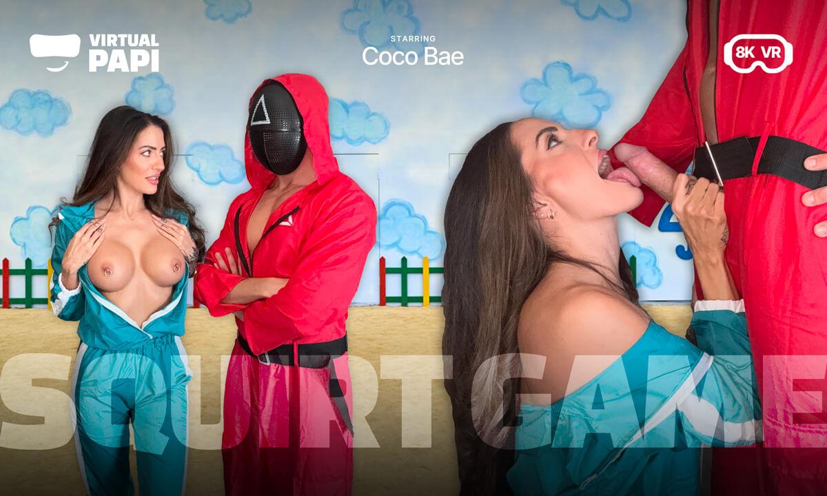 [Virtual Papi / SexLikeReal.com] Coco Bae - Squirt Game | Coco Bae (61074) [2025-07-08, Blow job, Tits fucking, Brunette, Cowgirl, Reverse cowgirl, Cum in mouth, Long hair, Doggy style, Hardcore, Missionary, Trimmed pussy, Teasing, Pierced nipple, Tattoo,