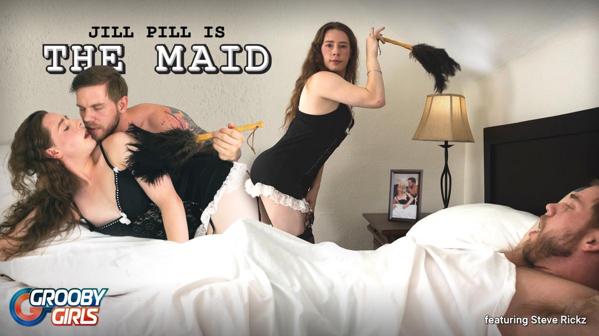 [1.16 GB] [GroobyGirls.com] Jill Pill is The Maid (29 Aug, 2024) [2024 г., Shemale, Transsexual, Hardcore, Lingerie, Stockings, High Heels, Small Tits, Blowjob, Anal, Bareback, Cumshot, 720p]