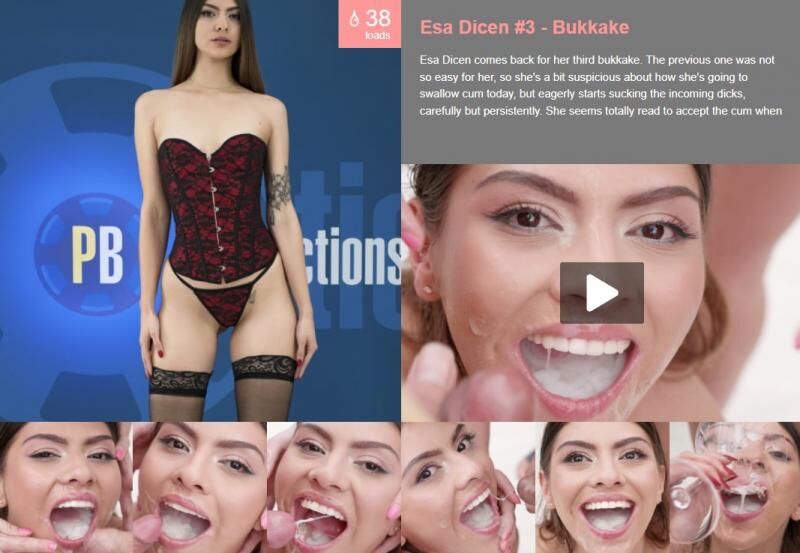 ESA DICEN #3 (Premiumbukkake.com) [2022, Bukkake, Gangbang, Blowjobs, Cumshots, Swallow, Hardcore, 1080p, HDRip]