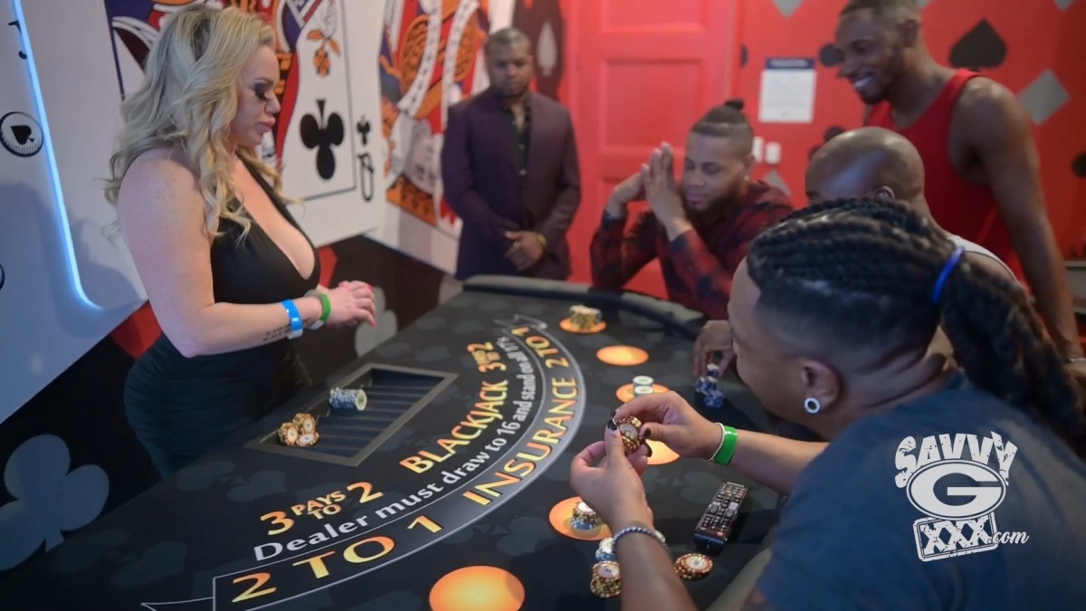 [ManyVids.com] Katrina Thicc (Bimbo Slut Casino Gangbang) [2023, Big Tits, Blonde, Gangbang, Interracial] [1080p]