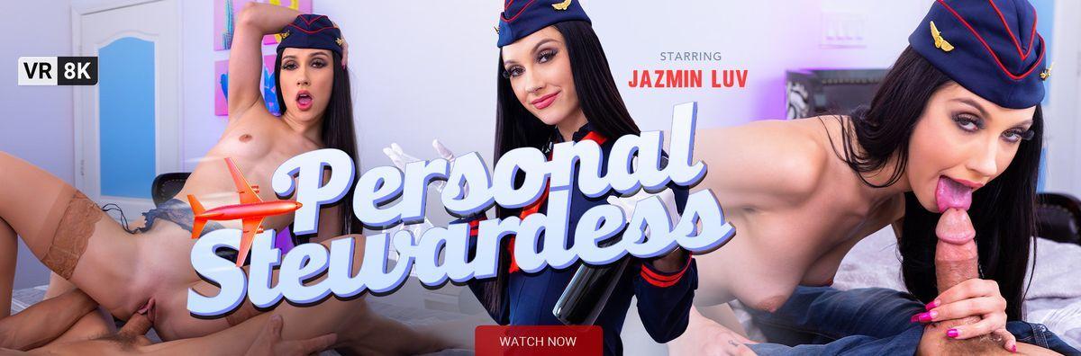 [15.55 GB] [VRConk.com] Jazmin Luv - Personal Stewardess [2021-07-27, American, Big Dick, Blowjob, Brunette, Close Ups, Cosplay, Costume, Cowgirl, Cum On Ass, Doggystyle, Lingerie, Long Hair, Missionary, Natural Tits, Reverse Cowgirl, Rough Sex, Skinny, Small Tits, Stockings, Teen, Uniform, VR, 4K, 3840p] [Oculus Rift / Vive]