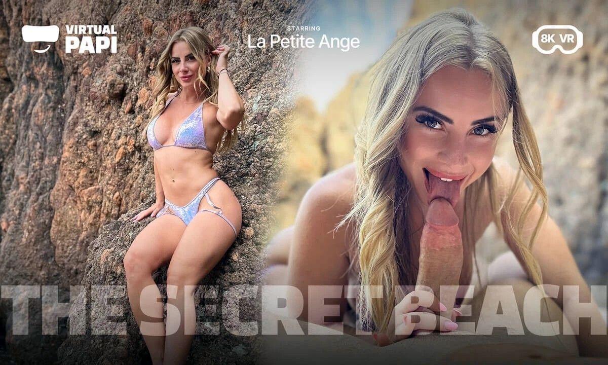 [10.62 GB] [Virtual Papi / SexLikeReal.com] La Petite Ange - The Secret Beach [2025-09-02, Blowjob, Boobs, Silicone, Bikini, Cowgirl, Reverse Cowgirl, Cumshots, Chestnut, Long Hair, Doggy Style, Hardcore, Beach, Outdoor, Shaved Pussy, VR, 8K, 3840p] [Oculus Rift / Vive]