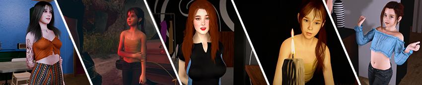 Uncanny [InProgress, 0.1] (Goosenards) [uncen] [2025, ADV, 3DCG, Animation, Young, Cheating, Group, Handjob, Humiliation, Lesbian, Masturbation, Male Protagonist, Oral, Teasing, APK, Ren Py] [rus]