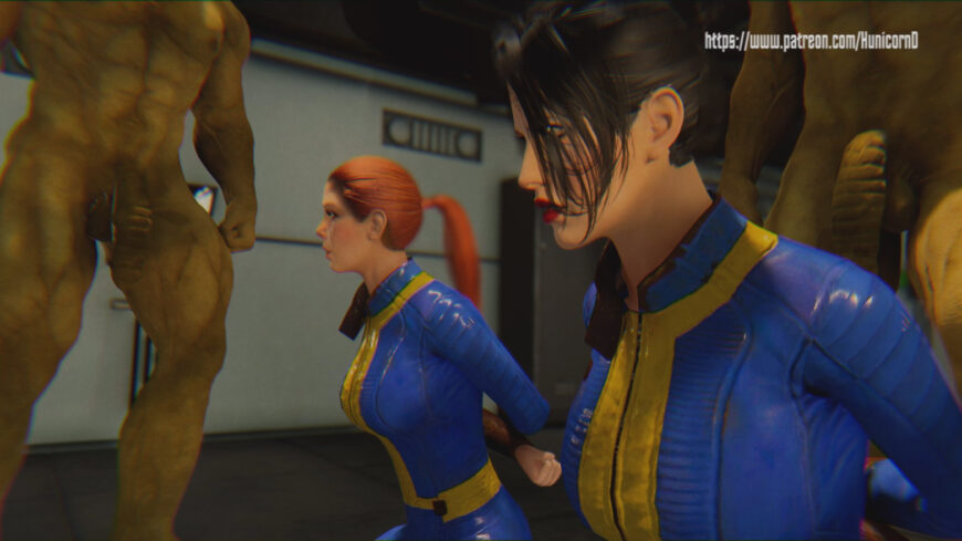 Fallout Shelter69 (HunicornD) [2025, 3DCG, Parody, Animated, Oral sex, Vaginal sex, Anal sex, Group sex, Multiple penetration, Creampie,Monster, Voiced, WEB-DL] [eng] [1080p]