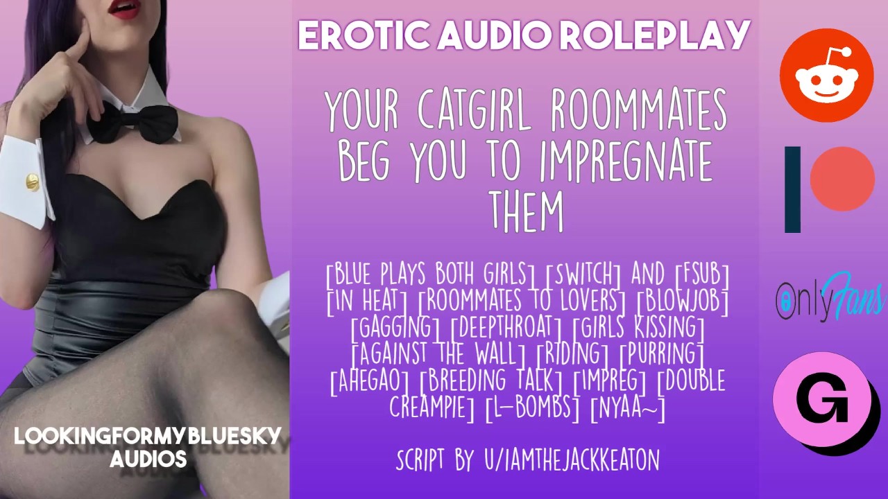 Audio roleplay adorable catgirl roommates beg you to impregnate them!