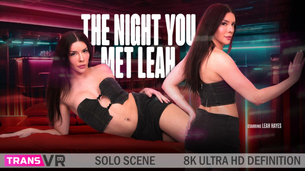 [TransVR.com] Leah Hayes - The Night You Met Leah! (April 29, 2025) [8K, Transsexual, Shemale, Brunette, Cumshots, Handjob, HD, Masturbation, Nude, Piercing, POV, Sitting, Solo, Tattoo, Virtual Reality, VR, 4096p] [Oculus Rift / Vive]