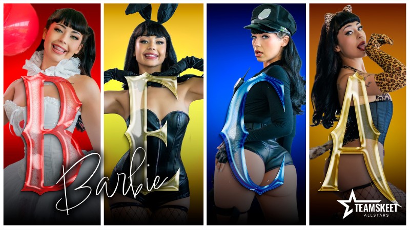 [TeamSkeetAllStars.com / TeamSkeet.com] Beca Barbie (October Spotlight: Beca Barbie s Slutty Costumes Won t Stay On for Long) [2025 г., Hardcore, All Sex, 360p]