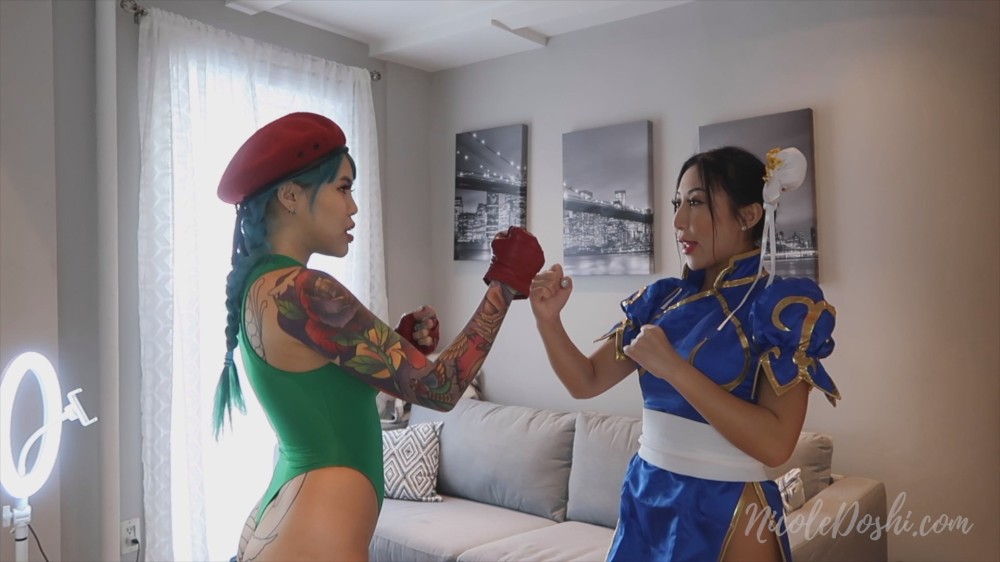 [OnlyFans.com] Nicole Doshi, Tiffany Pink - Chun Li vs Cammy Cosplay Lesbian Fantasy [2023, Lesbian, Dildo, Cunnilingus, Asian, Cosplay, 1080p, SiteRip]