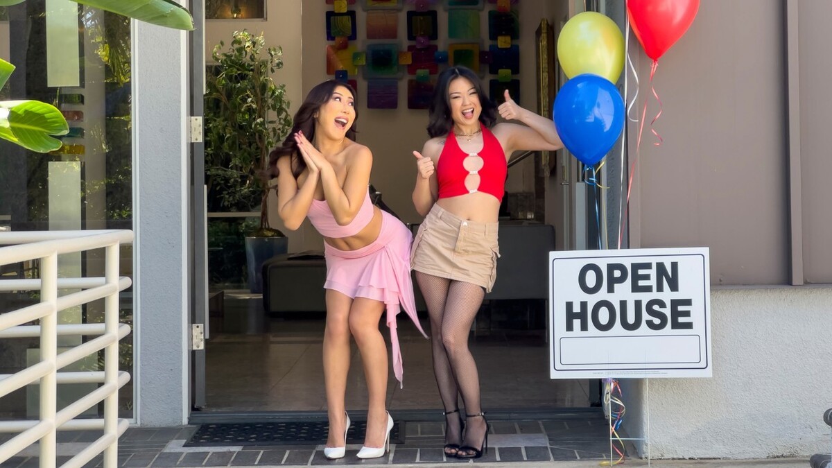 [HouseHumpers.com / PropertySex.com] Lulu Chu & Nicole Doshi - Never Been With a Guy Before [2024-04-26, Gonzo, Hardcore, All Sex, POV, Threesome (FFM), 1080p]