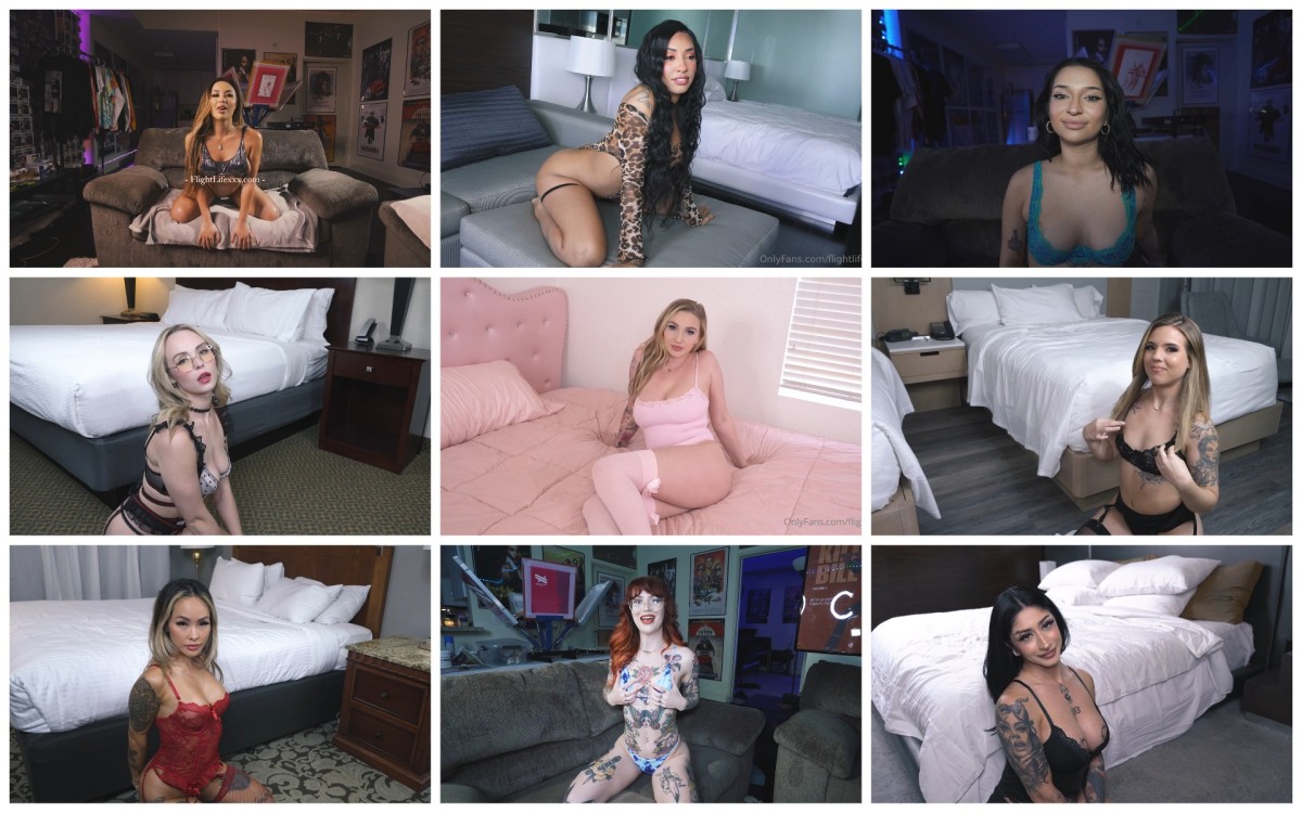 FlightLifeXXX Part 4 (52 ролика) Pack [2022 - 2025, Anal, Asian, Interracial, Redhead, Squirt, Tattoos]