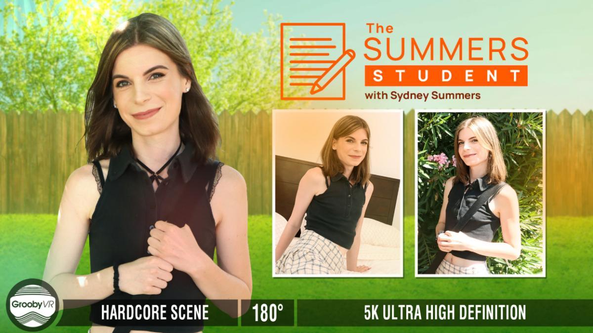 [11.28 GB] [GroobyVR.com] Sydney Summers - The Summers Student! (21.09.2023) [6K, Shemale, Transsexual, Hardcore, Anal, Blowjob, Cowgirl, Cumshots, Male Fucking TS, POV, Virtual Reality, VR, 2880p] [Oculus Rift / Vive]