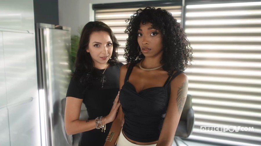 [OfficePOV.com] Barbie Rous, Carollina Cherry - Dream Threesome with Wife & Mistress [2024-04-29, All sex, 1080p, SiteRip]