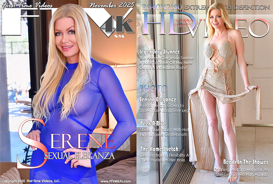 [FTVMilfs.com] Serene (Sexual Eleganza) [2025 г., MILF, Squirt, Solo, Orgasm, Masturbation, Vibrator, Toy, 480p]