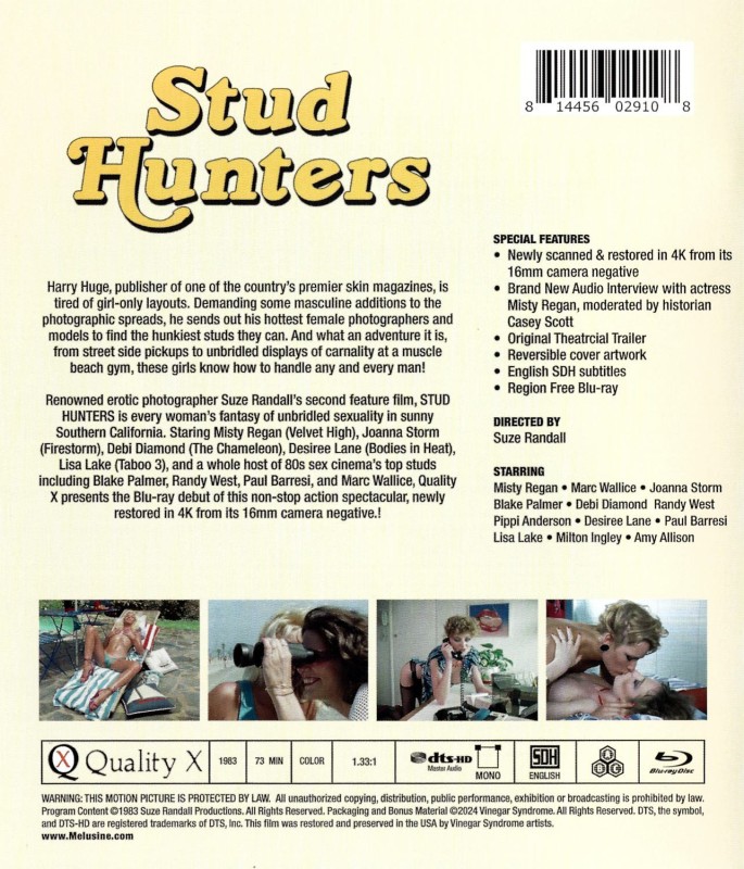 Stud Hunters / Охотницы На Жеребцов(Suze Randall, Vinegar Syndrome) [1984 г., Feature, Classic, Straight, All Sex, Hardcore , BDRip, 1080p] ( Amy Allison, Desiree Lane, Joanna Storm, Debi Diamond, Lisa Lake, Misty Regan, Pipi Anderson)