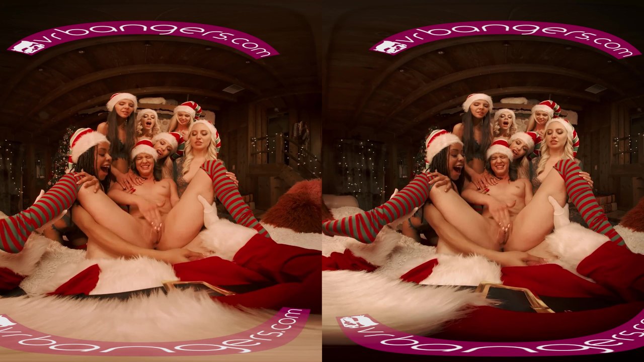 [VR Bangers] Vrbangers christmas orgy with abella danger and her 7 sexy elves vr porn