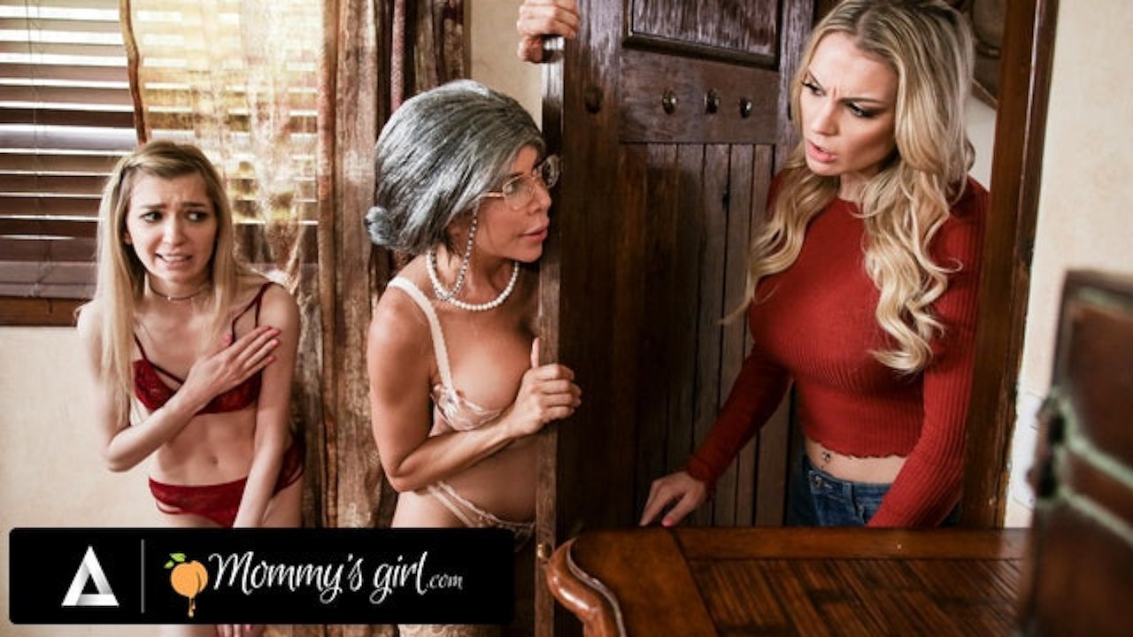 [Mommys Girl] Mommysgirl alexis fawx fakes being an old maid to secretly fuck with her stepdaughter