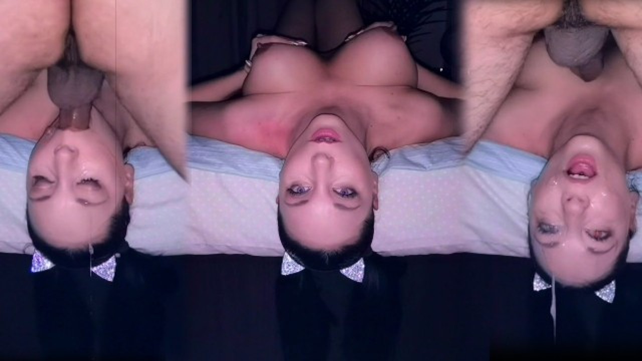 Please fuck my throat amazing sloppy deepthroat upside down