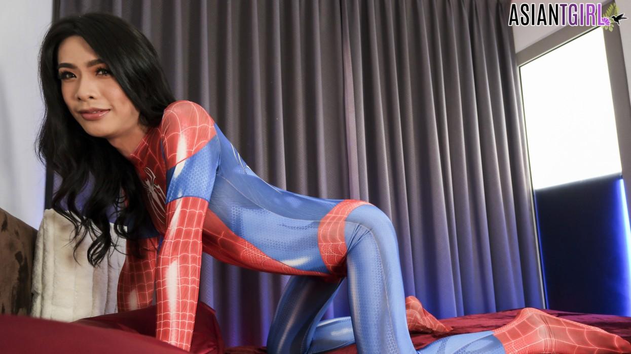 [1.26 GB] [AsianTgirl.com] Lily - Spider-Girl Lily! (20 Nov, 2023) [2023 г., Shemale, Transsexual, Solo, Asian, Cosplay, Ladyboy, Masturbation, Cumshot, 1080p]