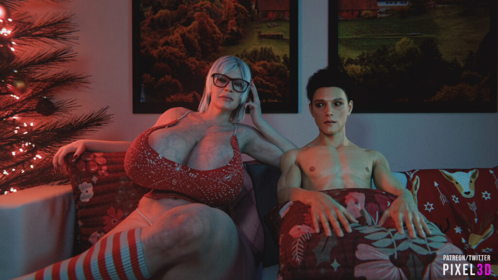 Grandma s Stocking Stuffer (Pixel3D) [2026, 3DCG, Parody, Big Ass, Big Tits, Creampie, Oral, Vaginal, WEB-DL] [eng] [1080p]