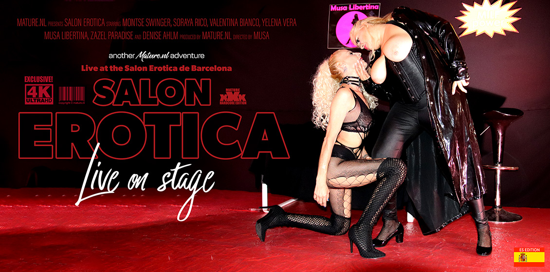 [Mature.nl] Denise Ahlm (EU) (21), Montse Swinger (EU) (40), Musa Libertina (EU) (53), Soraya Rico (41), Valentina Bianco (EU) (35), Yelena Vera (48), Zazel Paradise (EU) (52) - Musa Libertina & her Girls live on stage, 1 full hour of wet pussies ]