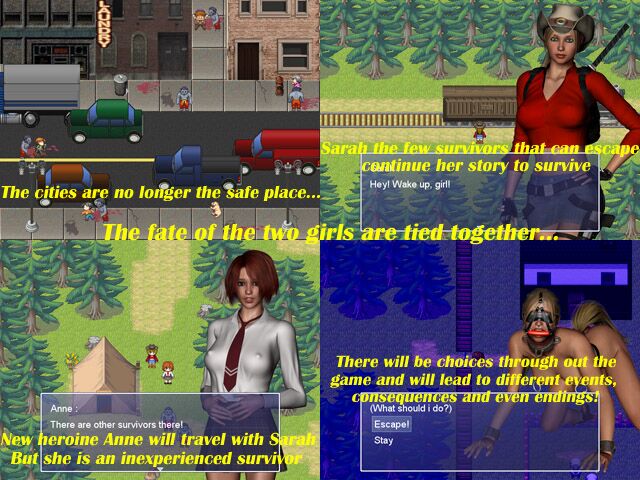 SURVIVOR SARAH 2 [INPROGRESS, V0.592] (COMBIN ATION) [UNCEN] [2016, ADV, RPG, 3DCG, BDSM, Anal, Rape, Torture, Monsters, Zombie, Hardcore, Blood] [ENG] – Porn torrents download