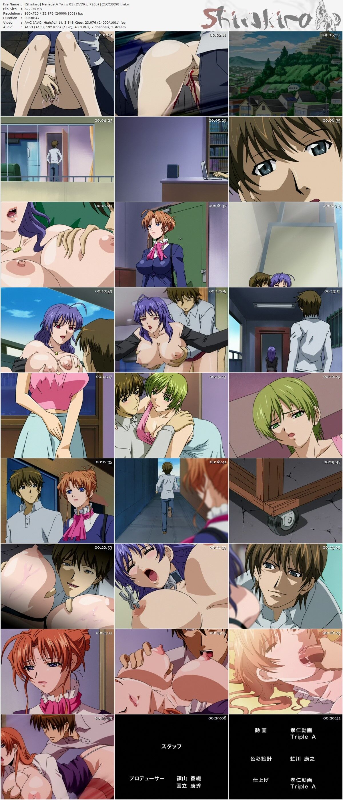 Menage A TWINS / Futago No Haha Seihonnou / Spravel with Gemini (Jiro Oiwa, Milky, Kitty Media) (EP. 1-2 of 2) [UNCEN] [2005, Anal, BDSM, Bondage, Gigantic Breasts, Houswives, InCest , DVDRip] [JAP / ENG / RUS] [720p] – Porn torrents download