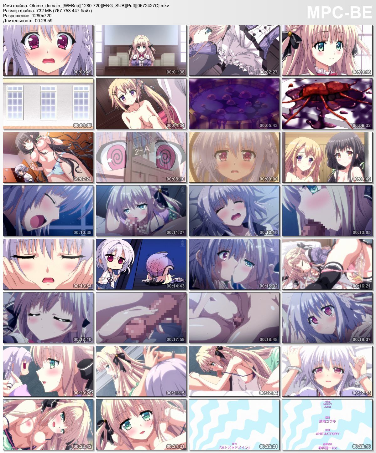 [733 MB] Otome Domain The Animation (Raika Ken, T-Rex, PinkPineapple) (ep. 1 of 1) [cen] [2017, romance, virgin, big breast, oral, creampie, WebRip] [jap / rus / eng / por / chi] [720p] – Porn torrents download