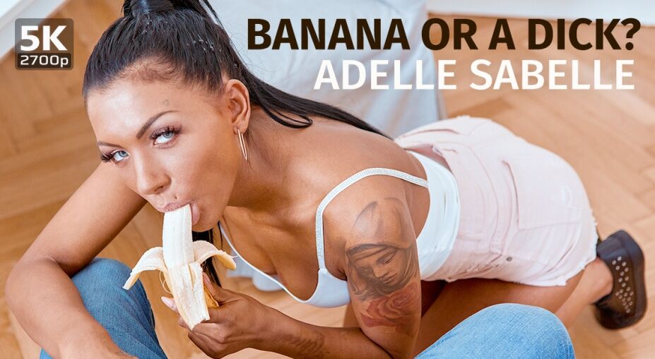 [6.47 GB] [TmwVRnet.com] Adelle Sabelle (Banana or a dick? / 13.11.2020) [2020 g., Blowjob, Cowgirl, Doggy Style, Facial, Hardcore, Medium Tits, Reverse Cowgirl, Shaved, POV, VR, 5K, 2700p] [Oculus Rift / Vive] – Porn torrents download